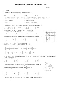 2023届四川省成都市石室中学高三上学期数学（文）周练五试题含答案