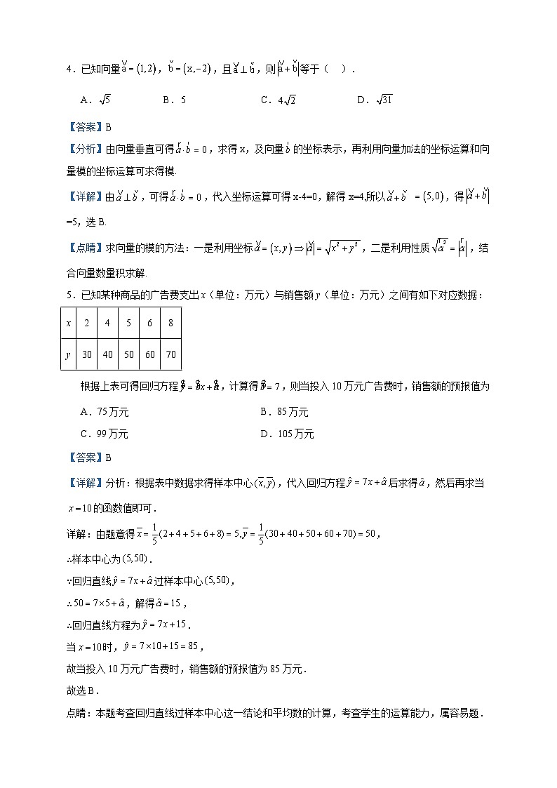2022-2023学年宁夏平罗中学高二下学期第三次月考数学（理）试题含答案02