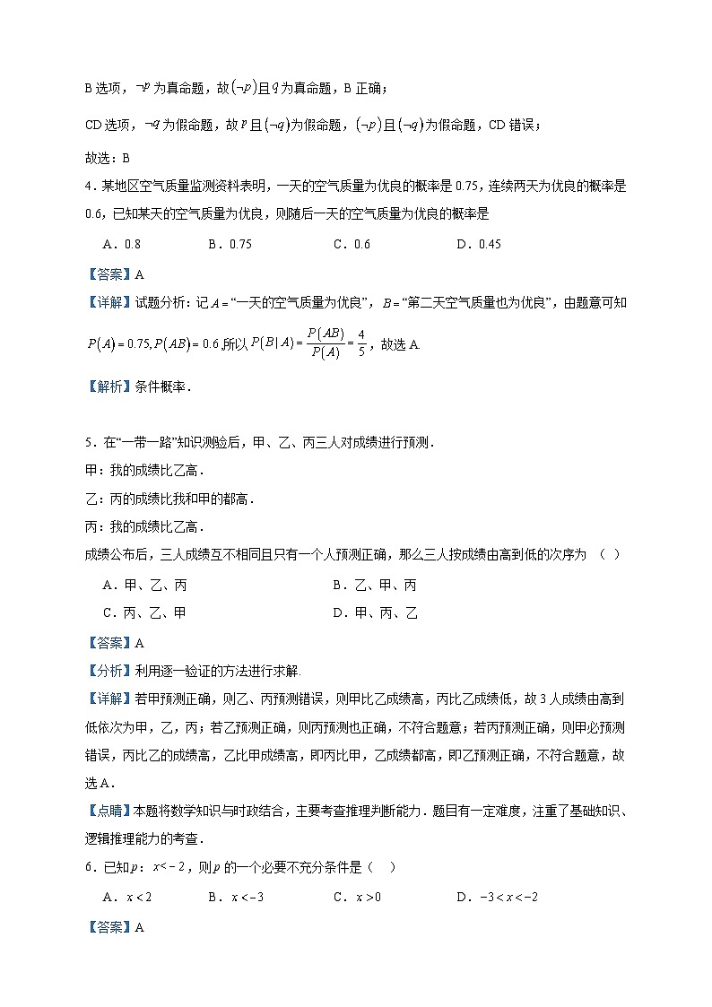 2022-2023学年陕西省商洛市洛南中学高二下学期期中数学（文）试题含答案02