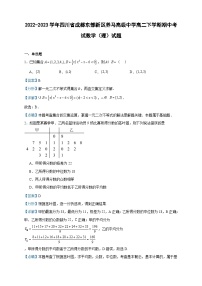 2022-2023学年四川省成都东部新区养马高级中学高二下学期期中考试数学（理）试题含答案