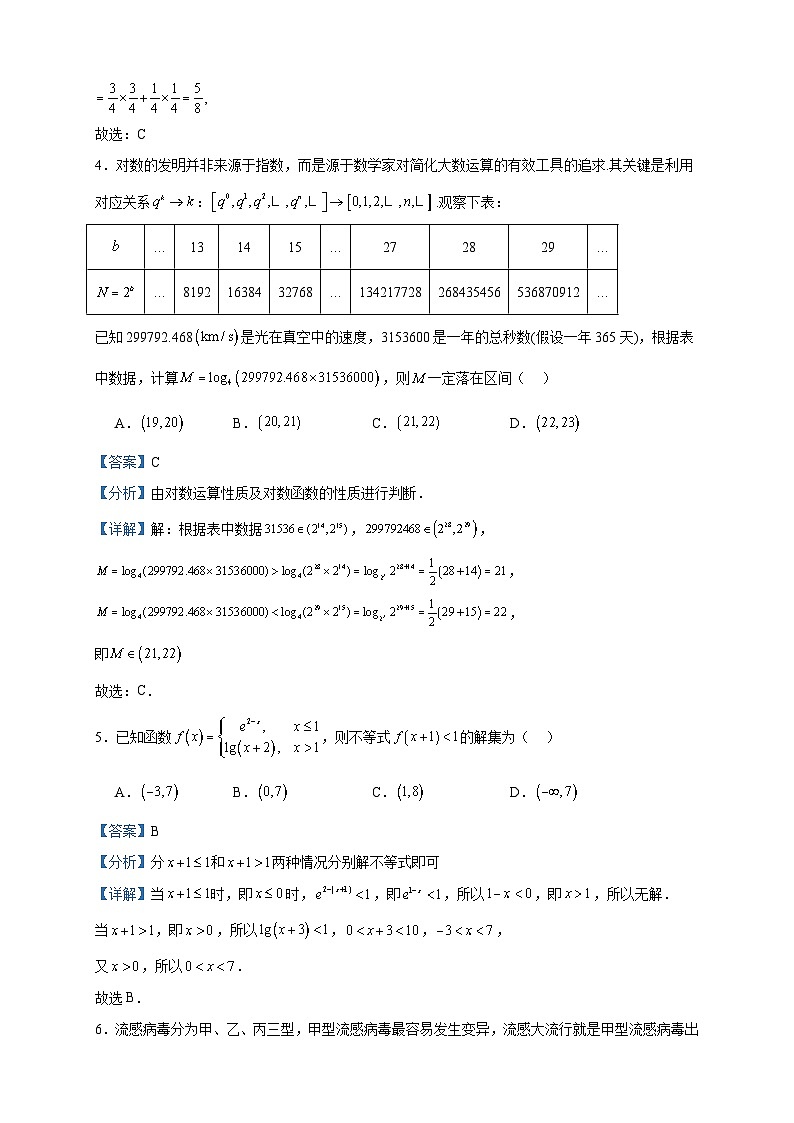 2022-2023学年辽宁省沈阳市第二十中学高二下学期第二次阶段测试（6月）数学试题含答案03