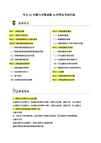 考点10 对数与对数函数10种常见考法归类（原卷版）-【考点通关】备战2024年高考数学一轮题型归纳与解题策略(新高考地区专用)