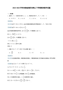 2022-2023学年河南省南阳市高二下学期期末数学试题含答案