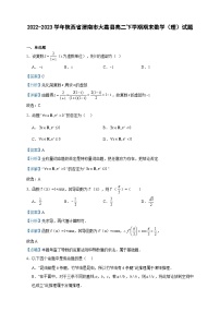 2022-2023学年陕西省渭南市大荔县高二下学期期末数学（理）试题含答案