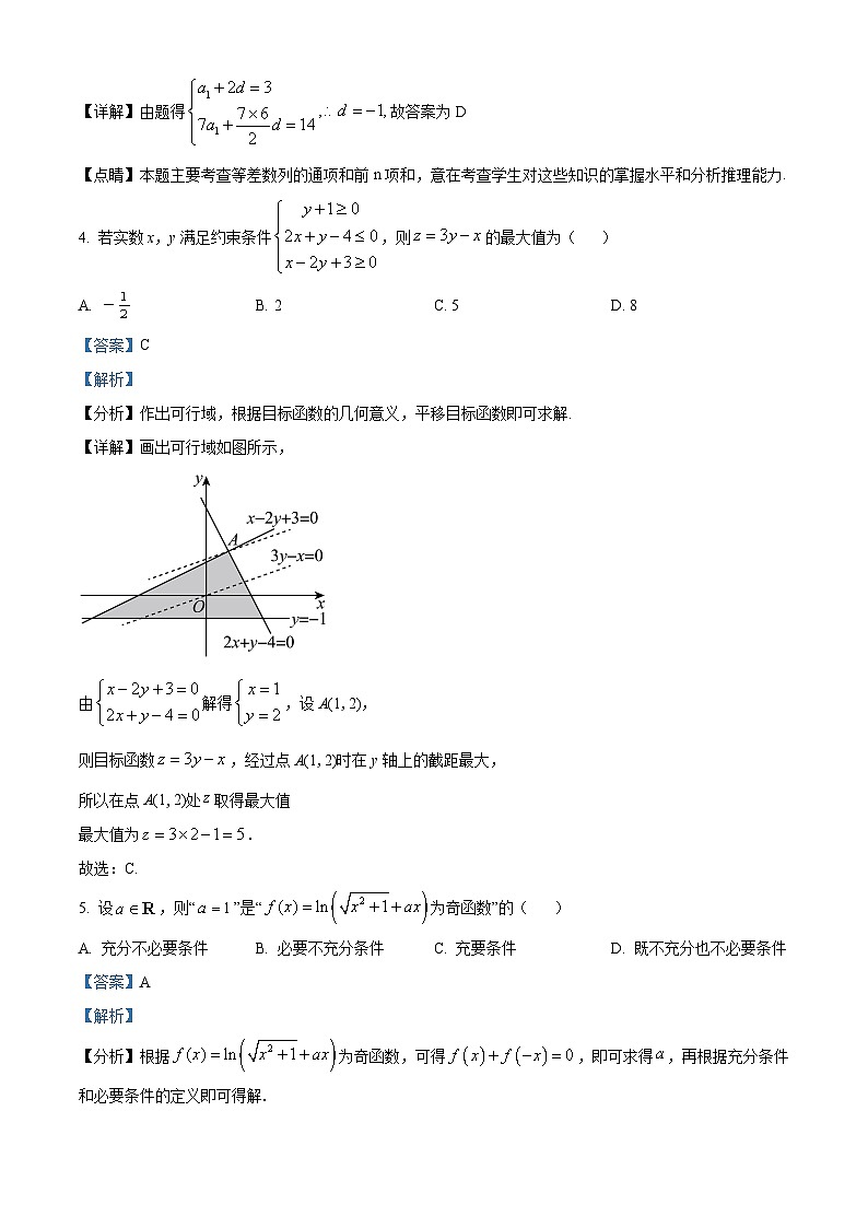江西省重点中学盟校2023届高三数学（理）下学期第二次联考试题（Word版附解析）02