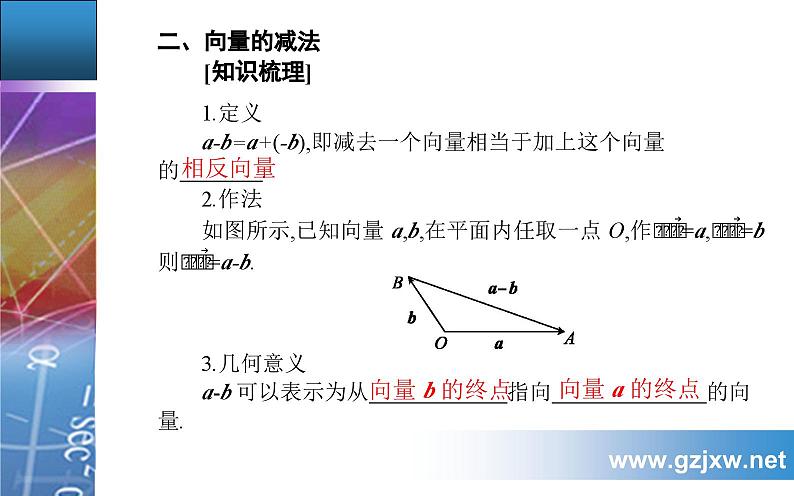 6.2.2 向量的减法运算第5页