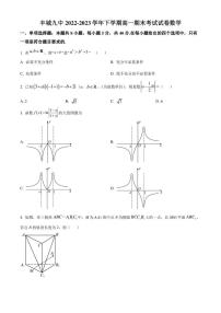 江西省丰城市第九中学2022-2023学年高一下学期期末考试数学试题（原卷版）