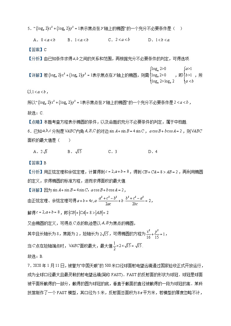 2022-2023学年福建省厦门外国语学校高二下学期数学期末冲刺试题（A）含答案03
