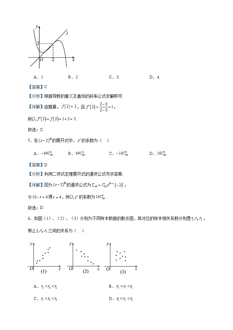 2022-2023学年北京市东城区高二下学期期末统一检测数学试题含答案02