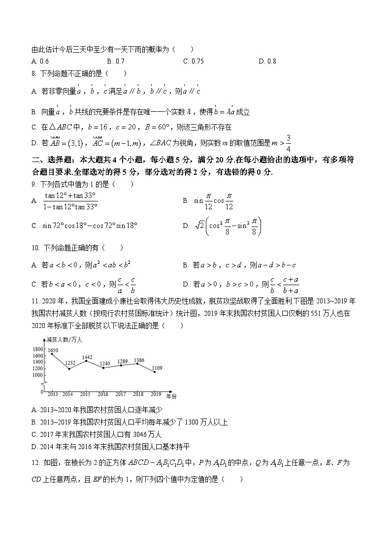 湖南师范大学附属中学2023-2024学年高二上学期入学考试数学试题(无答案)02