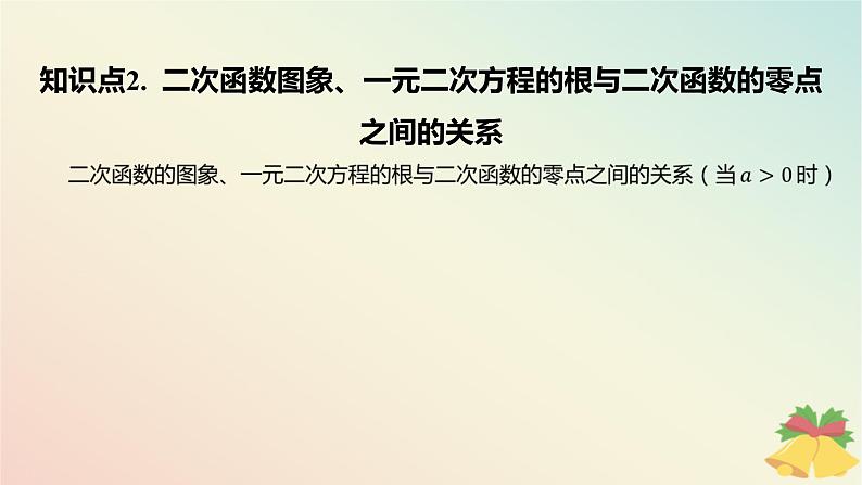 江苏专版2023_2024学年新教材高中数学第3章不等式3.3从函数观点看一元二次方程和一元二次不等式3.3.1从函数观点看一元二次方程课件苏教版必修第一册05
