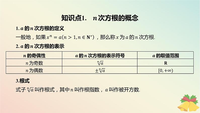 江苏专版2023_2024学年新教材高中数学第4章指数与对数4.1指数4.1.1根式课件苏教版必修第一册04