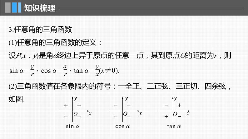 2024届高考数学一轮复习（新教材人教A版强基版）第四章三角函数与解三角形4.1任意角和弧度制、三角函数的概念课件08