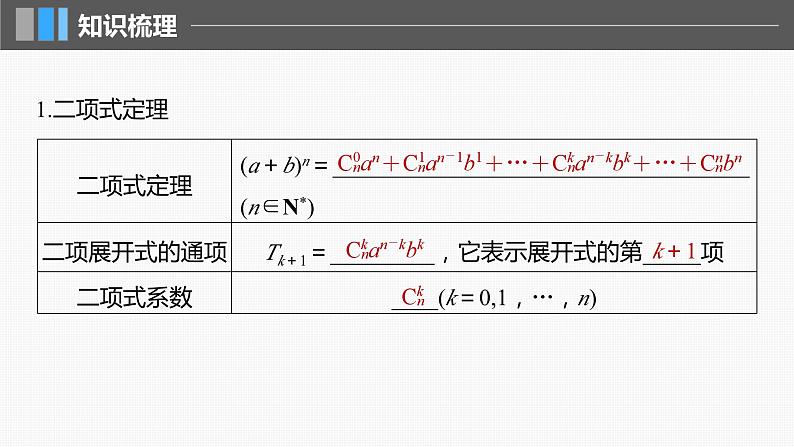 2024届高考数学一轮复习（新教材人教A版强基版）第十章计数原理、概率、随机变量及其分布10.3二项式定理课件05