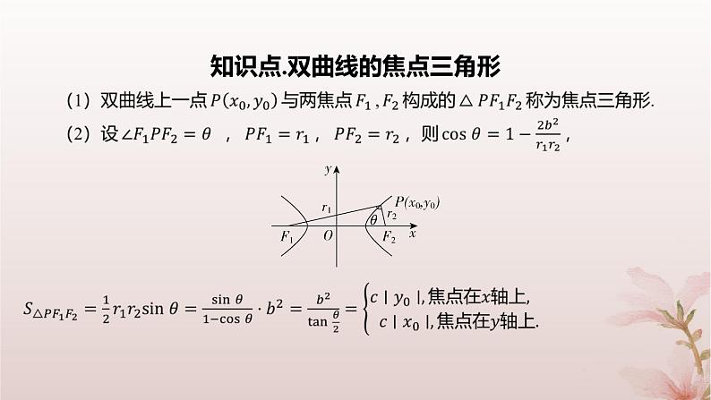 江苏专版2023_2024学年新教材高中数学第3章圆锥曲线与方程培优课6双曲线定义与几何性质的综合问题课件苏教版选择性必修第一册03