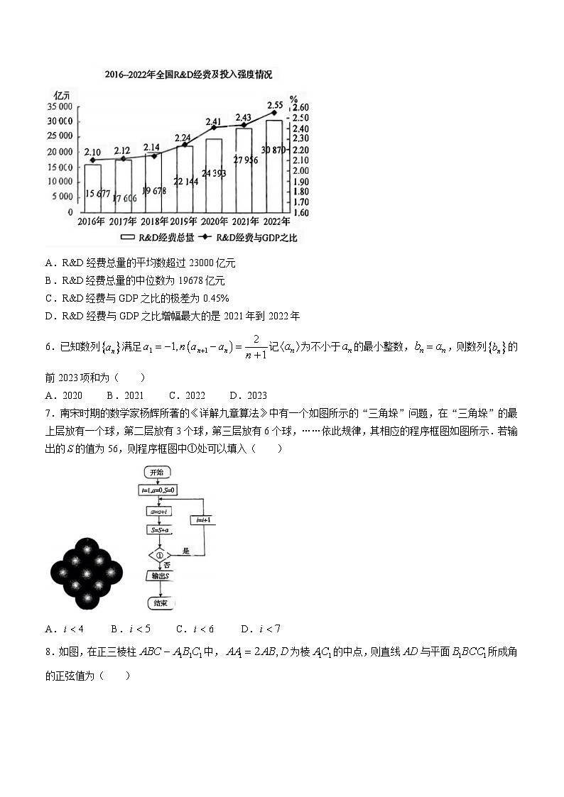 陕西省丹凤中学2023届高三模拟演练理科数学试题第2页