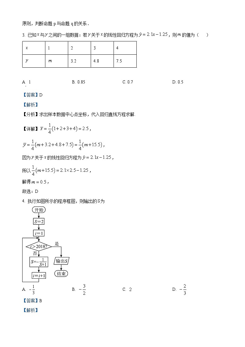 四川省泸县第五中学2022-2023学年高二数学（文）下学期期中试题（Word版附解析）02