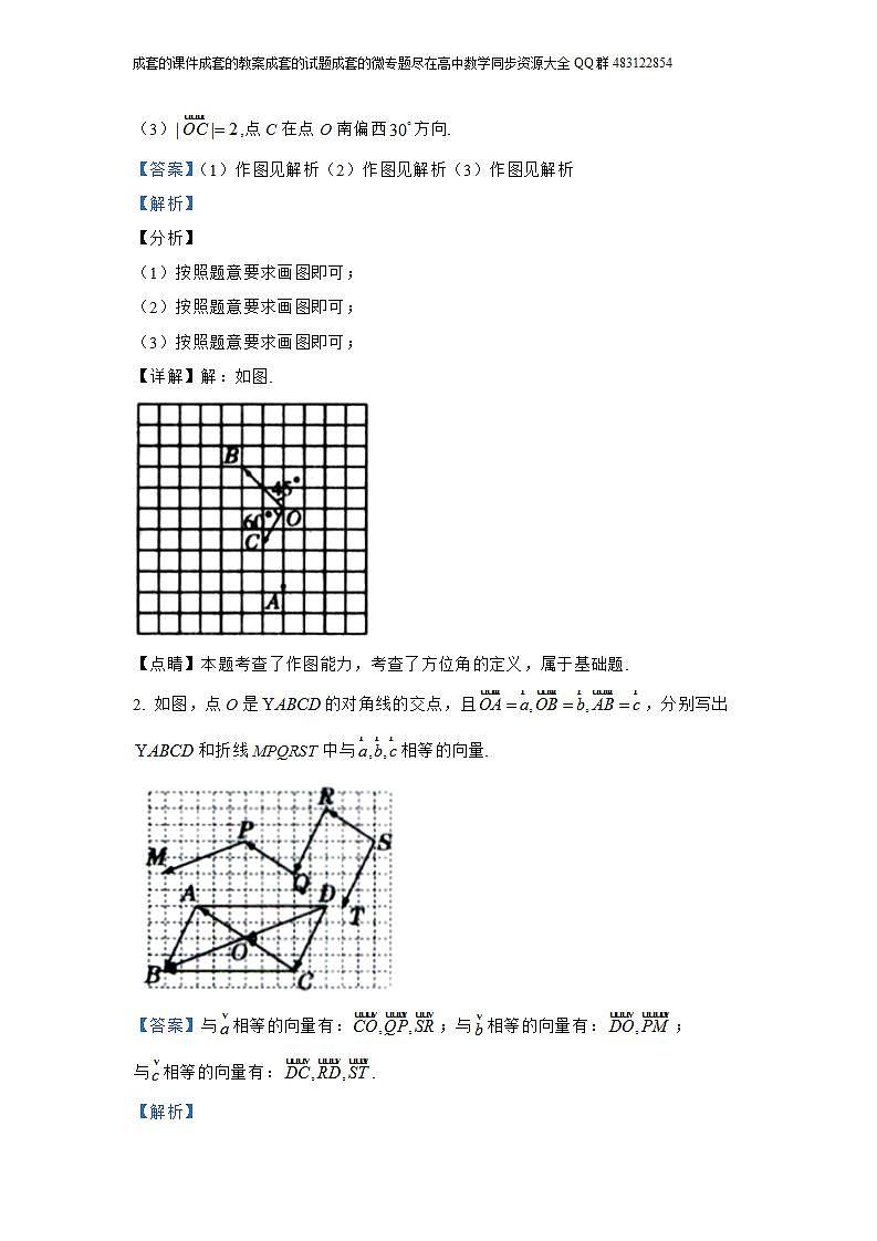 6.1  平面向量的概念第3页