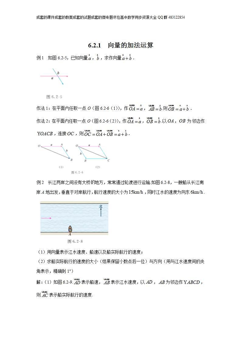 6.2.1  向量的加法运算第1页