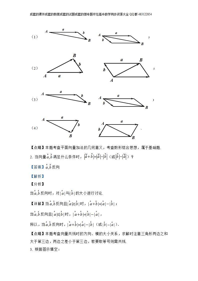 6.2.1  向量的加法运算第3页