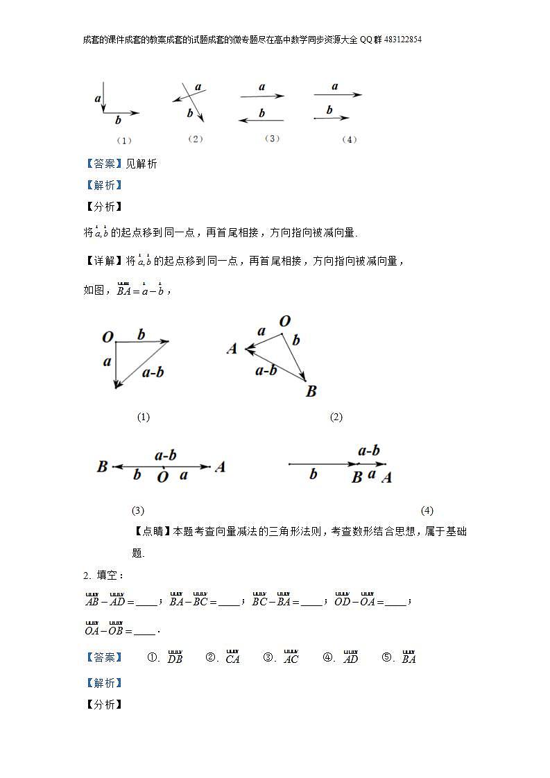 6.2.2  向量的减法运算第2页