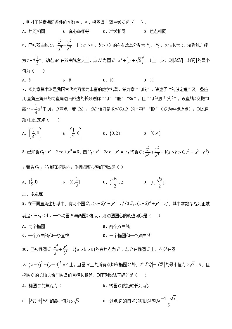高中数学同步复习圆锥曲线的方程 教案试卷学案练习02