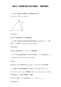 备战2024年新高考数学专题训练专题28 三角函数与解三角形大题综合（新高考通用）