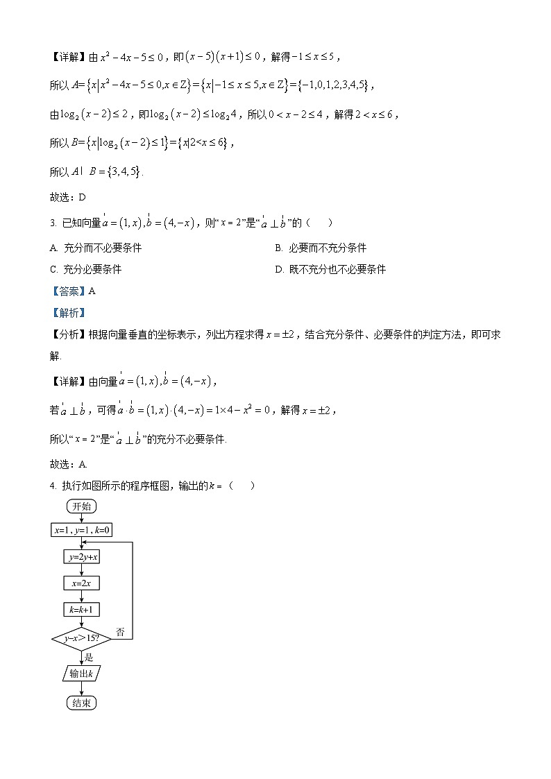 四川省绵阳市三台县三台中学2023-2024学年高三文科数学上学期9月月考试题（Word版附解析）第2页