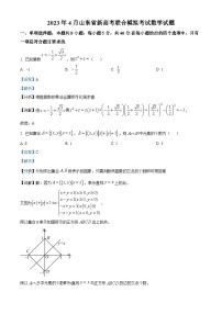 山东省济南市2023届高三数学二模试题（Word版附解析）