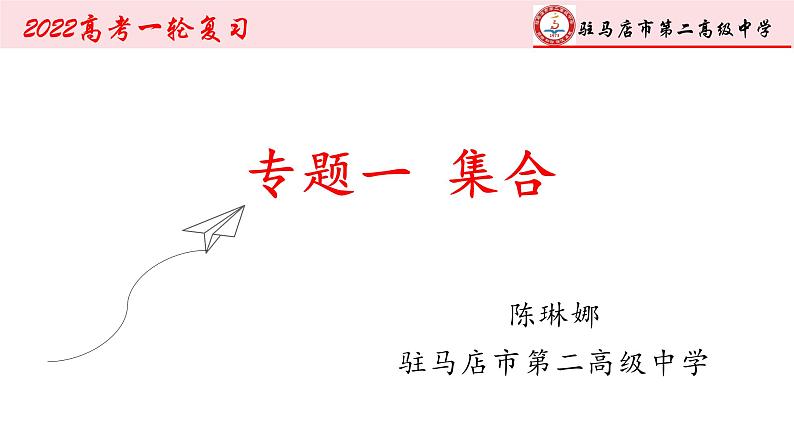 集合-高考数学二轮专题复习课件PPT第1页