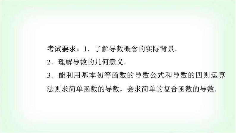 2024届高考数学一轮复习第3章第1节导数的概念及运算课件第2页