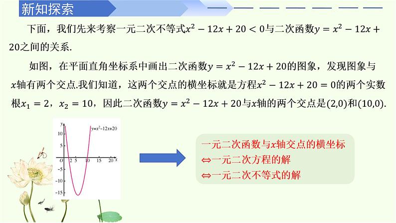 2.3 二次函数与一元二次方程不等式（第1课时）（同步课件）-高中数学人教A版（2019）必修第一册05