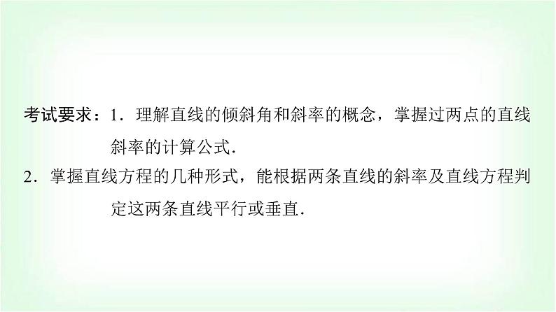 2024届高考数学一轮复习第8章第1节直线方程课件02