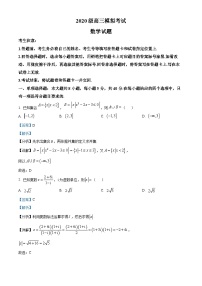 山东省日照市2023届高三数学一模考试试题（Word版附解析）