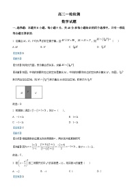 山东省泰安市2023届高三数学下学期一轮检测试题（Word版附解析）