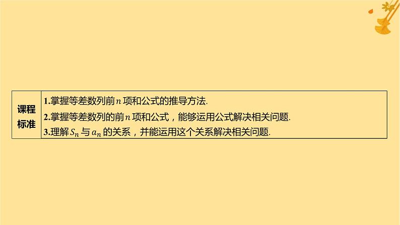 江苏专版2023_2024学年新教材高中数学第四章数列4.2.2等差数列的前n项和公式第一课时等差数列的前n项和课件新人教A版选择性必修第二册第2页