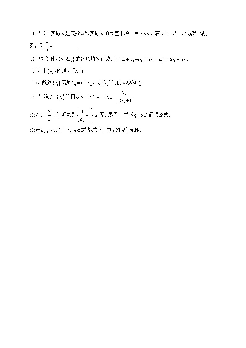 2024届高考数学数列专项练【配套新教材】（11）第2页