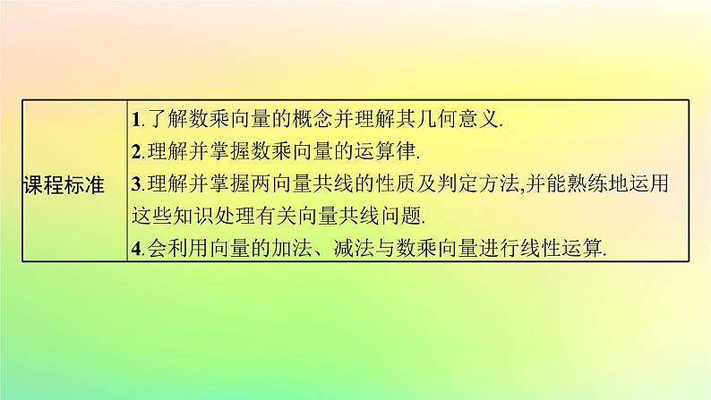 新教材2023_2024学年高中数学第6章平面向量初步6.1平面向量及其线性运算6.1.4数乘向量6.1.5向量的线性运算课件新人教B版必修第二册03