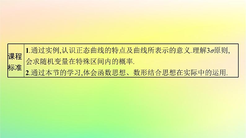 新教材2023_2024学年高中数学第4章概率与统计4.2随机变量4.2.5正态分布课件新人教B版选择性必修第二册第3页