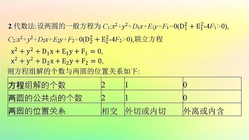 新教材2023_2024学年高中数学第二章平面解析几何2.3圆及其方程2.3.4圆与圆的位置关系课件新人教B版选择性必修第一册06