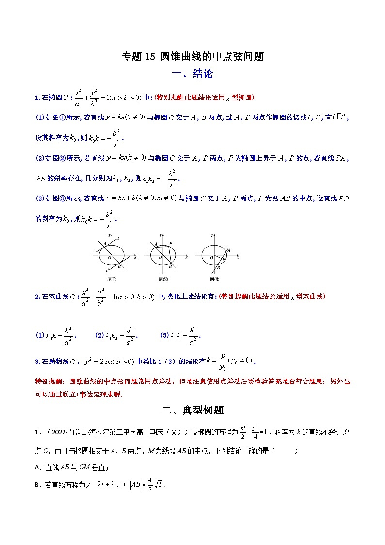 2023  高中数学二级结论高效解题17讲：结论+真题模拟题+举一反三01