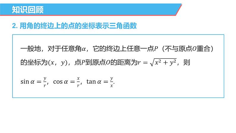 【必修一】第五章 5.2.1 三角函数的概念（第2课时）课件PPT03
