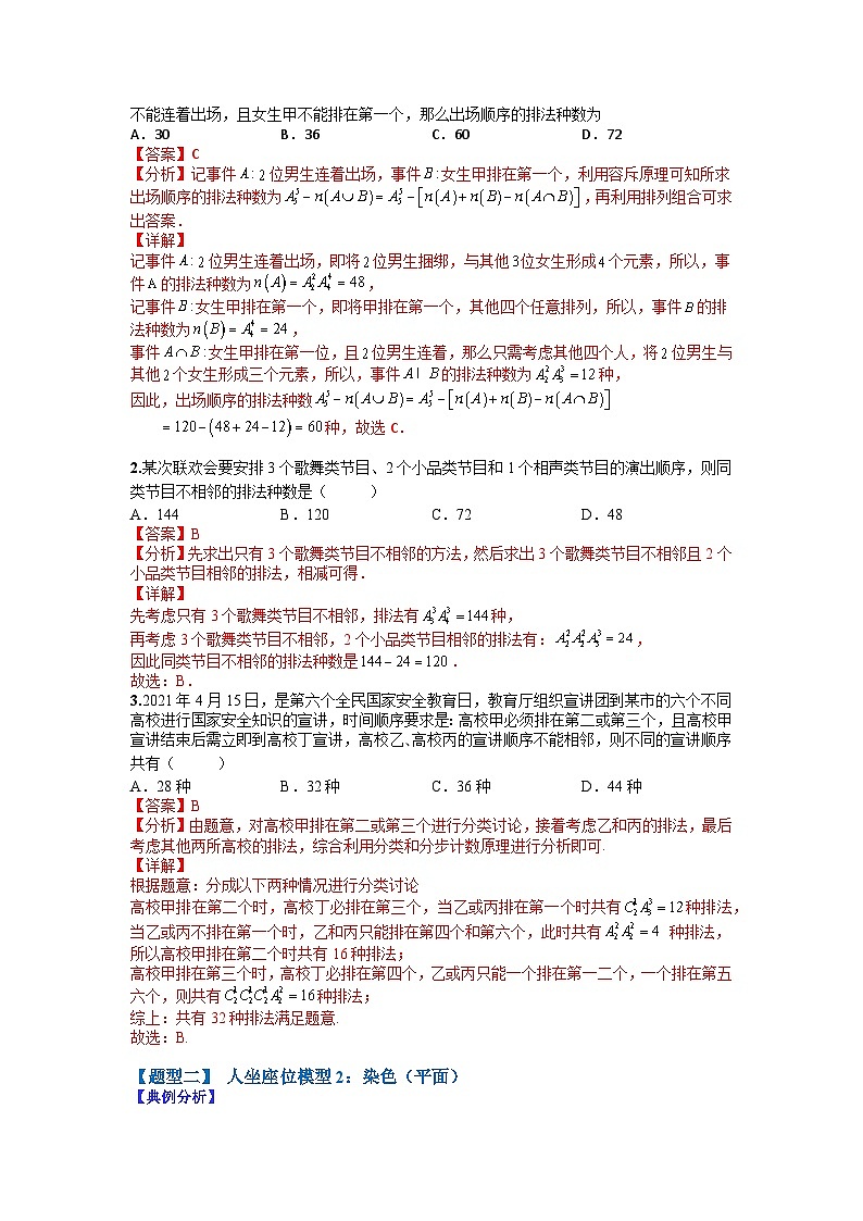 专题10-4  排列组合小题归类（理）-2022年高考数学毕业班二轮热点题型归纳与变式演练（全国通用）（解析版）第2页