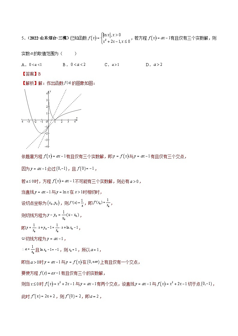 新高考数学一轮复习过关训练第14课 函数与方程（解析版） 第3页