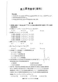 2024陕西省高三上学期第一次联考理科数学试题PDF版含答案