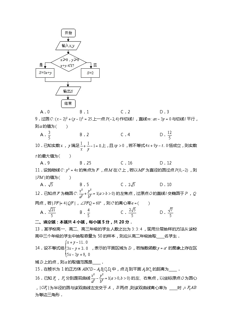 2022-2023学年四川省泸州市泸县四中高二（上）期末数学试卷（文科）02