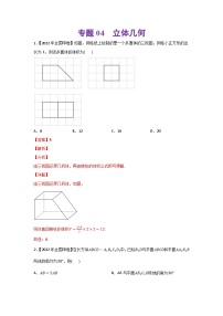 高考数学二轮复习 专题04 立体几何(含解析)