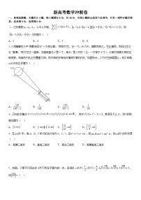 新高考数学冲刺卷三（原卷版+解析版）