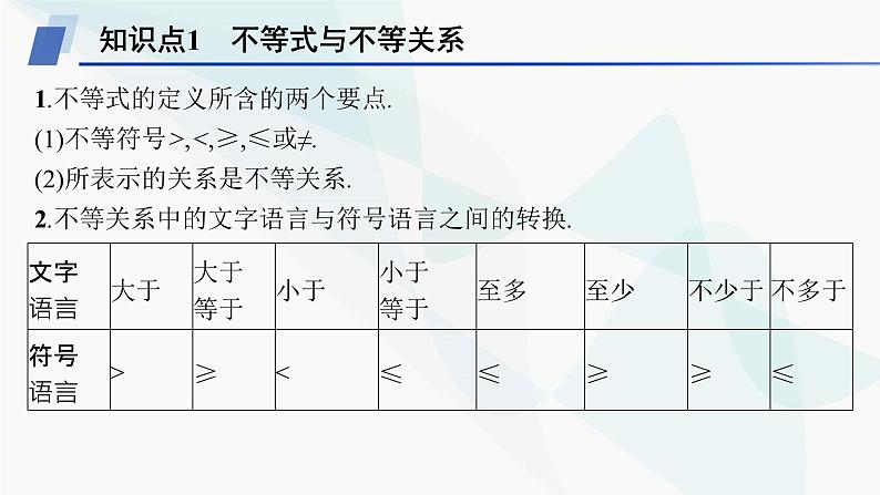 人教A版高中数学必修第一册2-1等式性质与不等式性质课件05