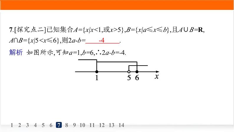 人教A版高中数学必修第一册1-3第1课时并集和交集分层作业课件08